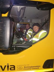 Cllr Cutts on Gritting Run
